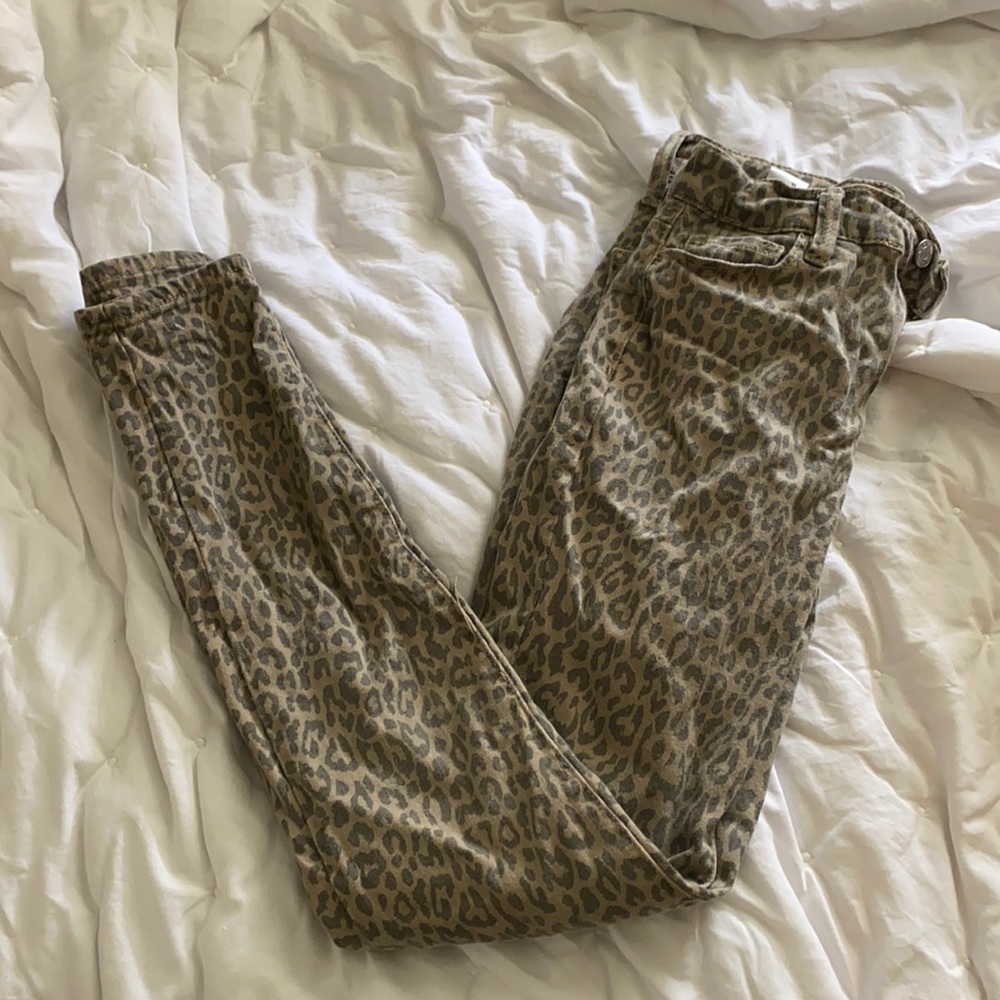 Women’s pacsun cheetah print  skinny jeans